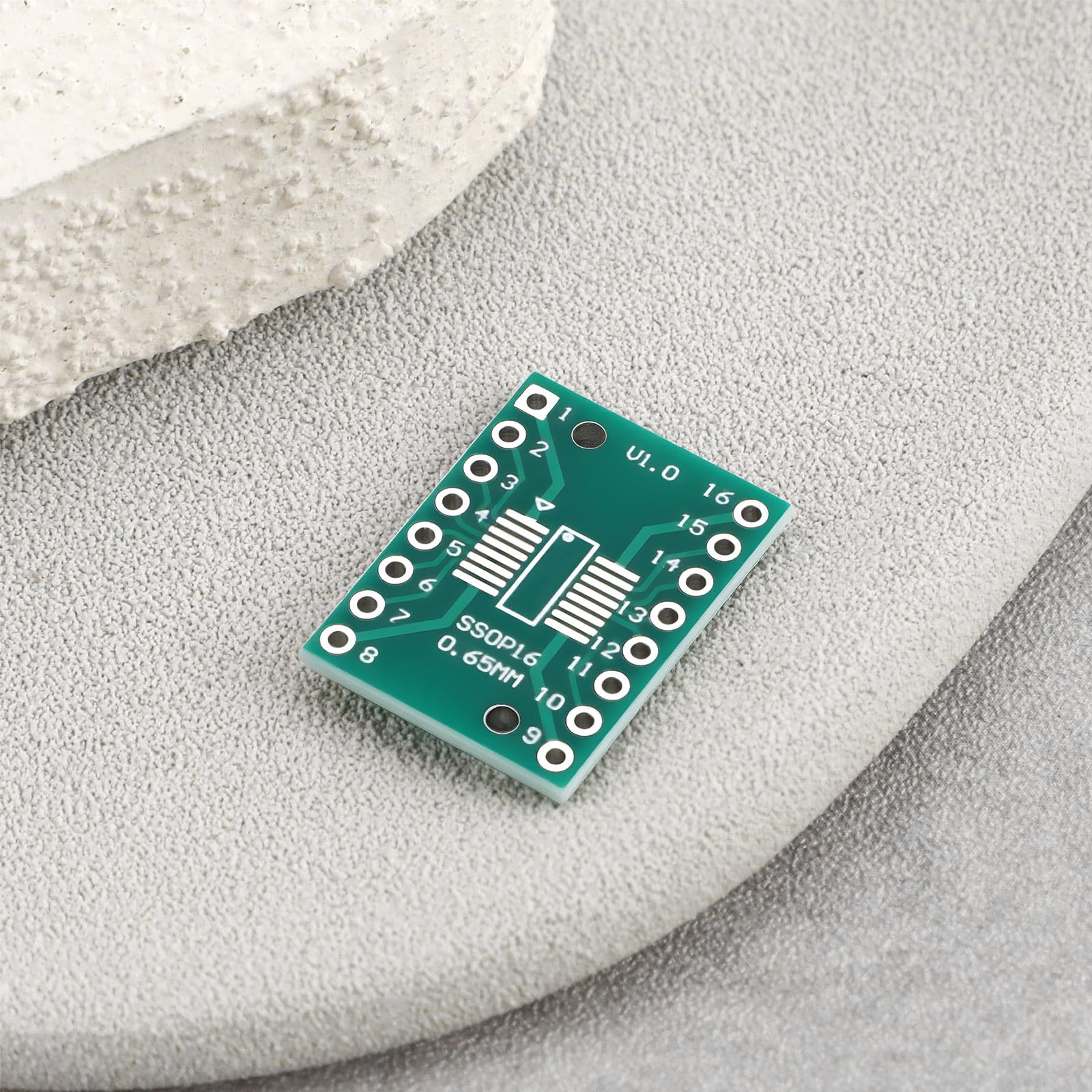 10x SOP16 TSSOP16 A DIP-16 PCB Pinboard 21x16mm Per La Modifica E L'aggiornamento Di Componenti SMD A Un'impronta DIP