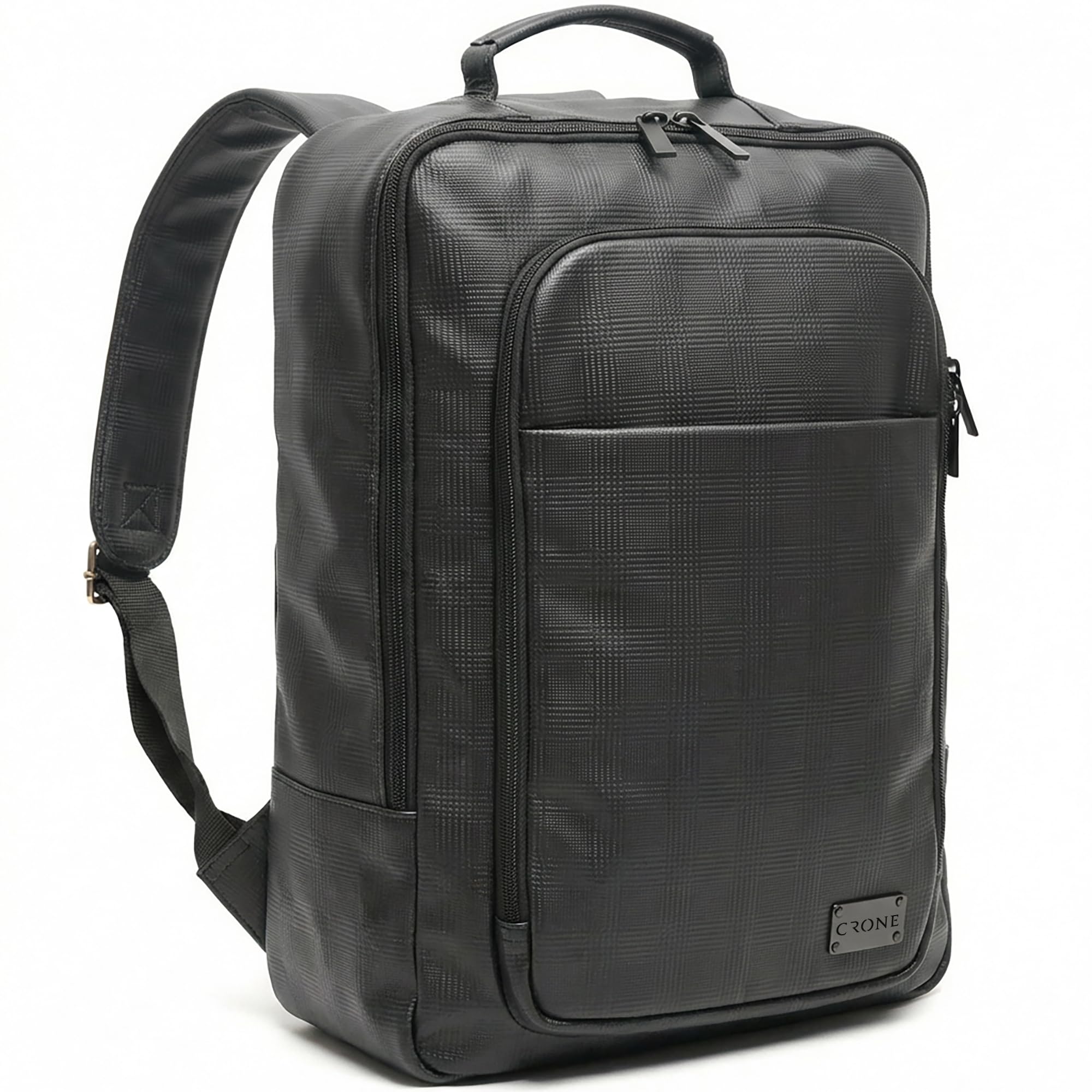 Crone Tokyo Leder Rucksack, Laptoprucksack, Business Backpack für Arbeit & Reise, Premium Echtleder, Handgepäck, Daypack