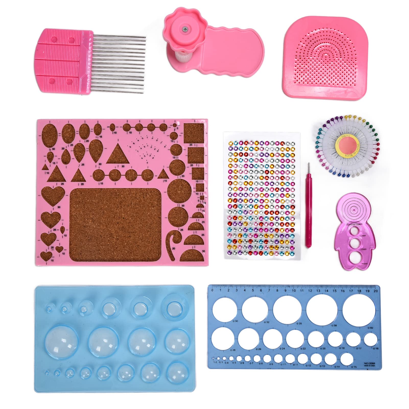 Chiyyak Kit Quilling Colorato con 12 Confezioni di Strisce di Carta per Semplici Lavoretti Fai da Te, Regalo Perfetto per Amici e Familiari
