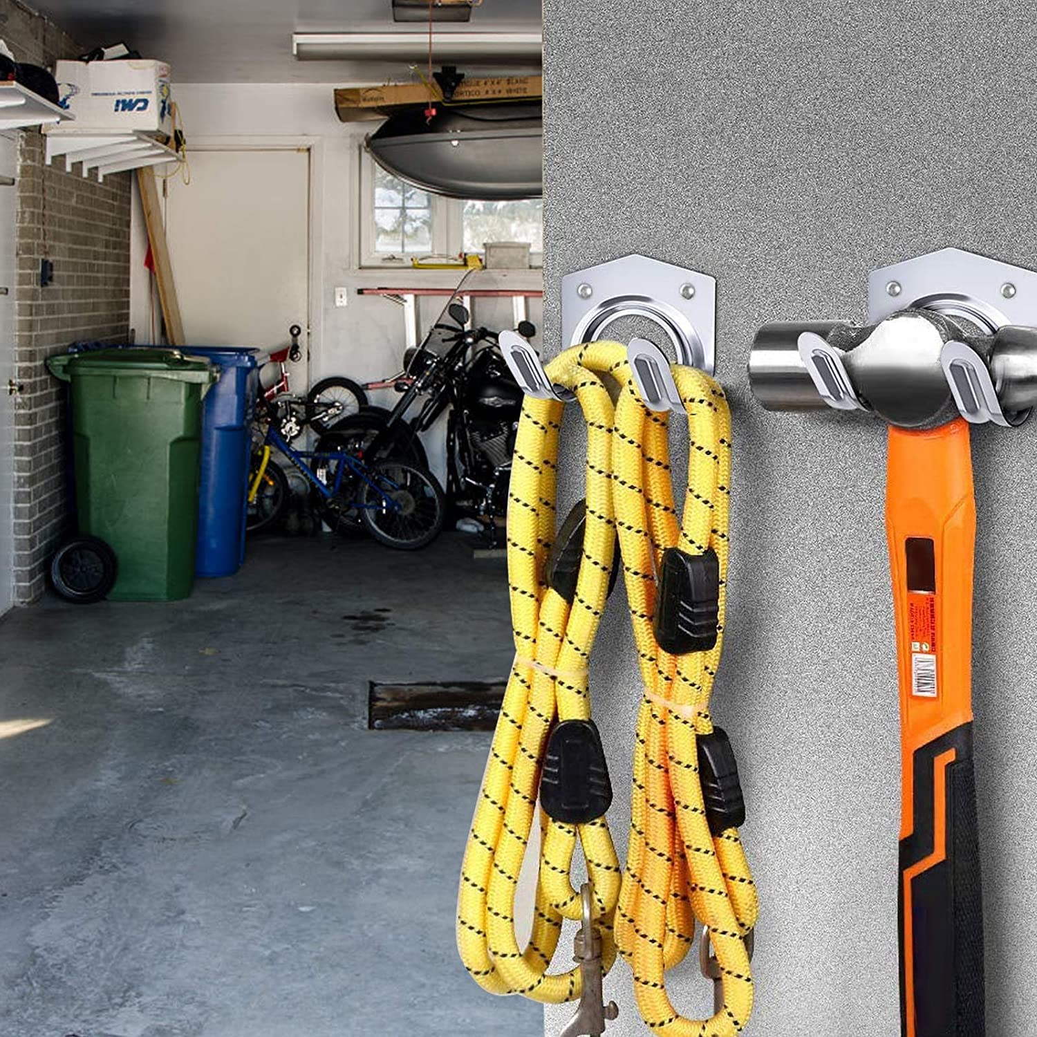 Porta Attrezzi Da Parete Confezione Da 20 Ganci Resistenti Per Garage ...