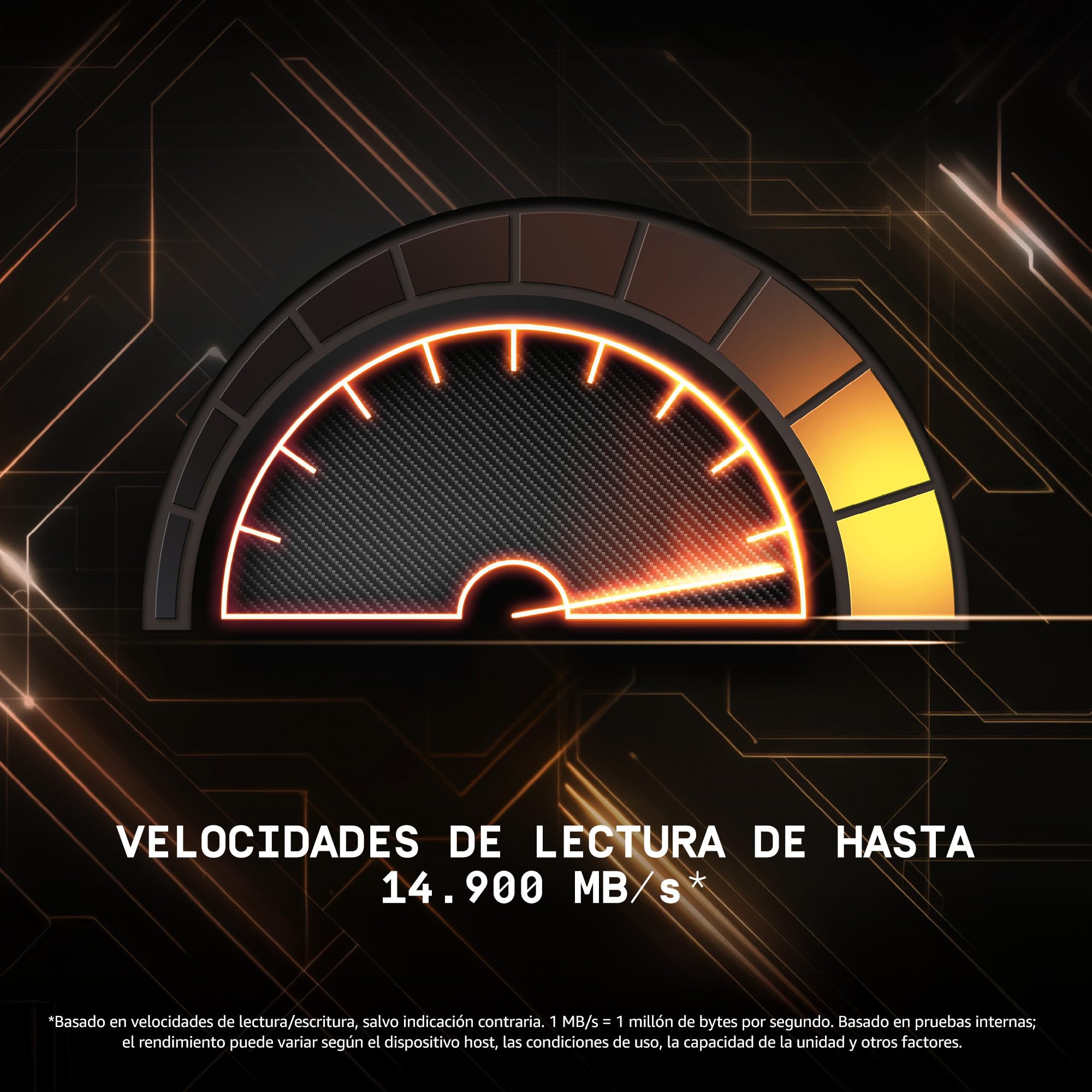 WD_BLACK SN8100 NVMe SSD PCIe Gen 5 1TB (Velocidades hasta 14900/11000 MB/s de lectura/escritura secuencial, Con disipador de Calor, M.2 2280, TLC 3D CBA NAND, eficiencia energética)POWERED BY SANDISK
