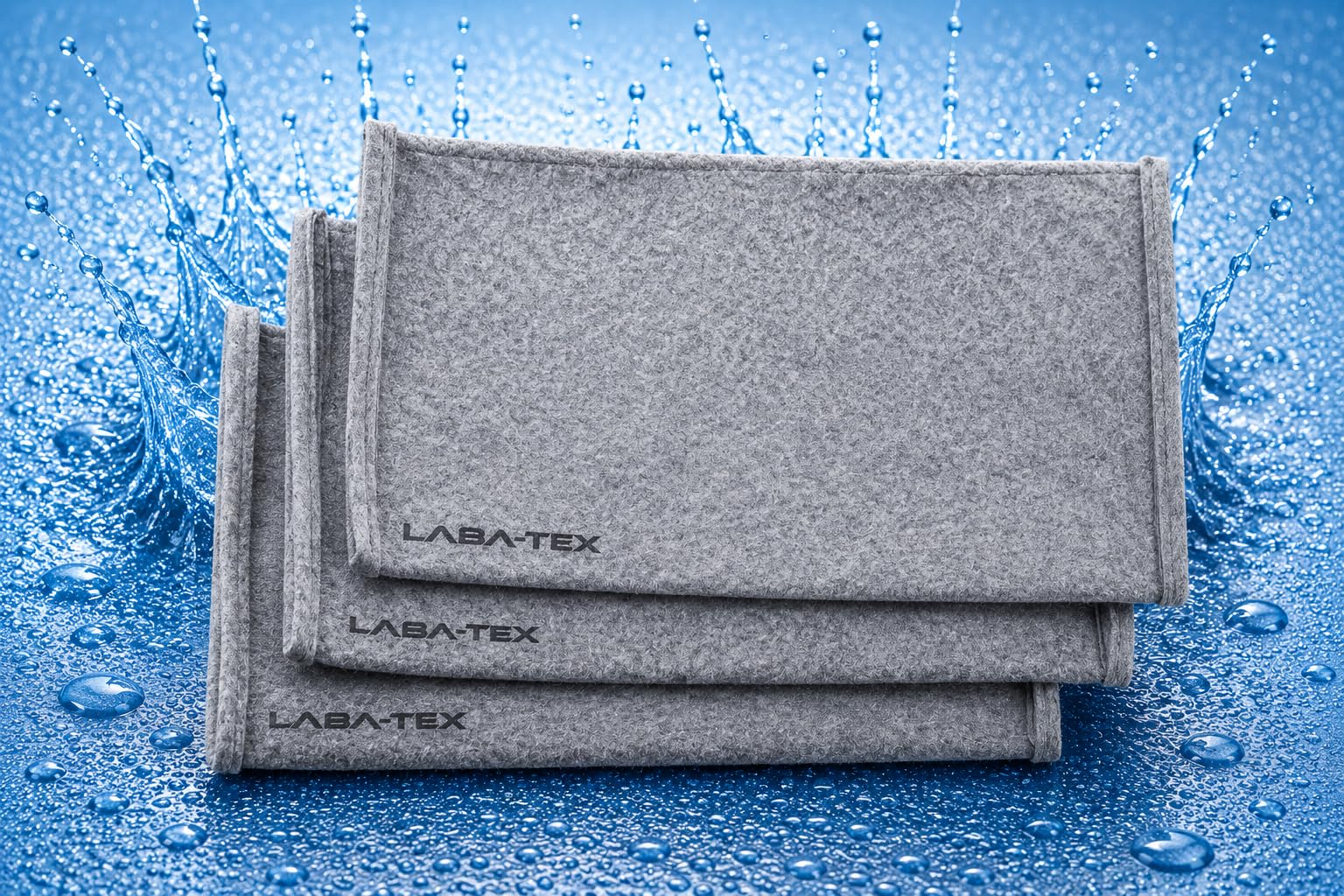 Tappetini assorbenti per acqua – ideali per assorbire gocce e perdite sotto lavelli, lavatrici o condizionatori. Confezione da 6 pz: 50 × 25 cm, assorbenza 5 L/Grigio, MONOUSO