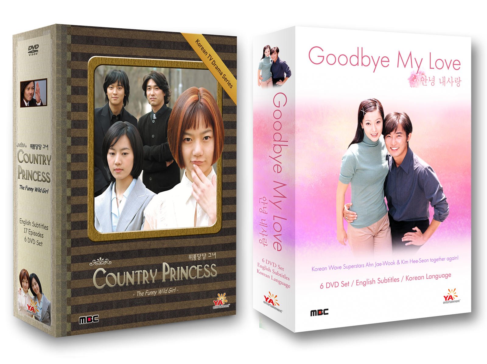 Drama coreano Drama Dvd coreano TV Drama 2 unidades (YA Entertainment): Country Princess + Goodbye My Love [DVD] [2011]