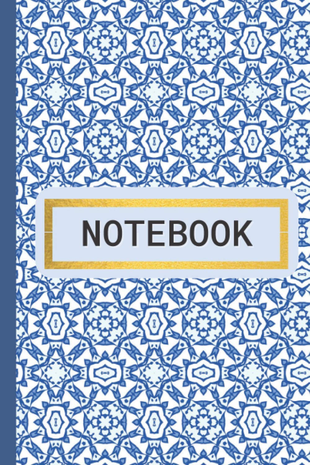 Notebook: 6'' x 9'' inches (A5 Size) Blank Lined Journal/Notebook With Colorful Moroccan Carpet Pattern (Paperback)