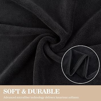 KinHwa Microfibre Hand Towels for Bathroom Abosorbent Small Guest Towels