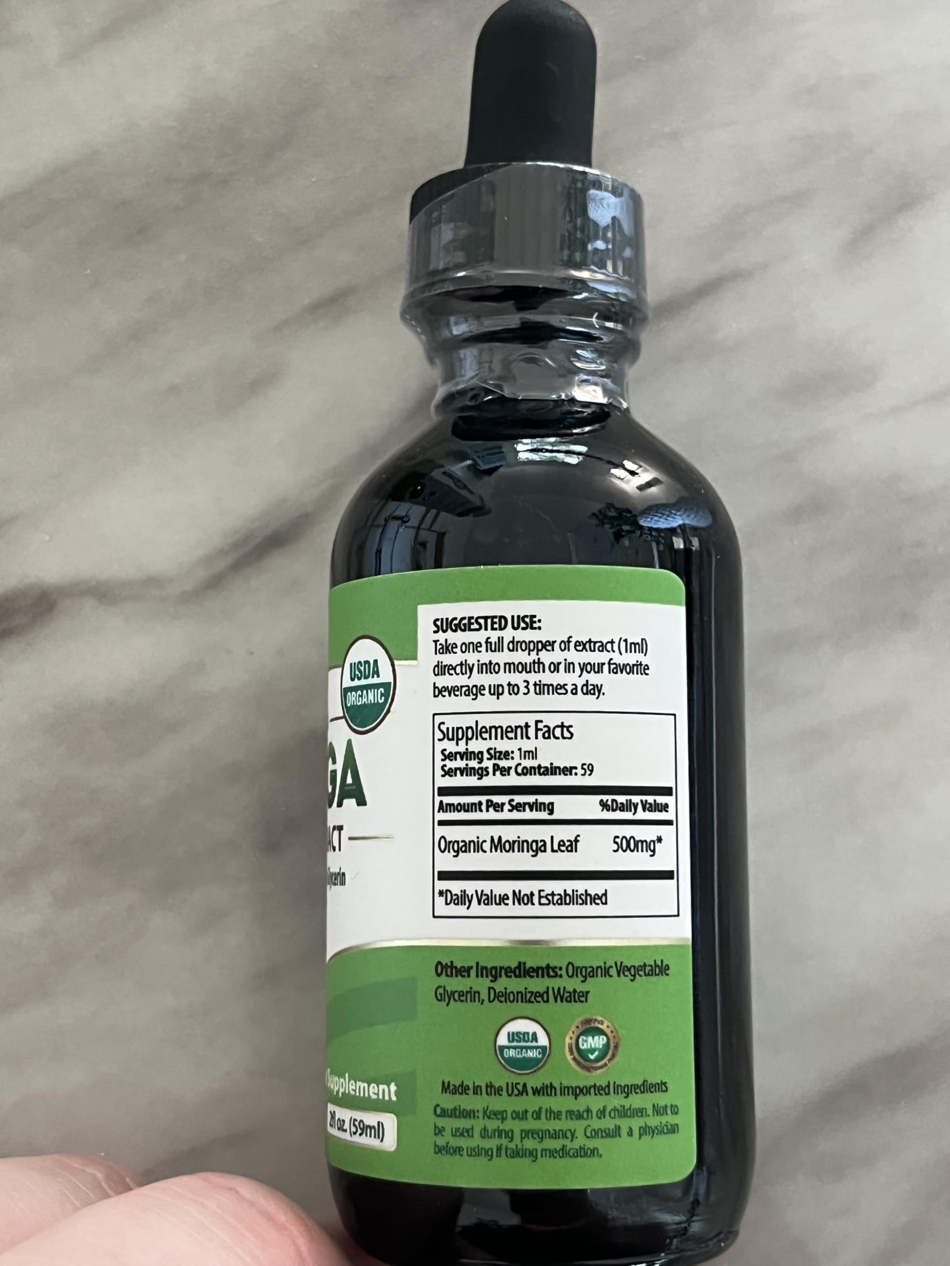 PURA VIDA MORINGA Leaf Extract Liquid Drops - USDA Organic Certified - Highly Purified, Bioavailable & Faster Absorption than Moringa Powder or Capsules - Single Origin Moringa Oleifera Leaves Extract — Amazon image 12