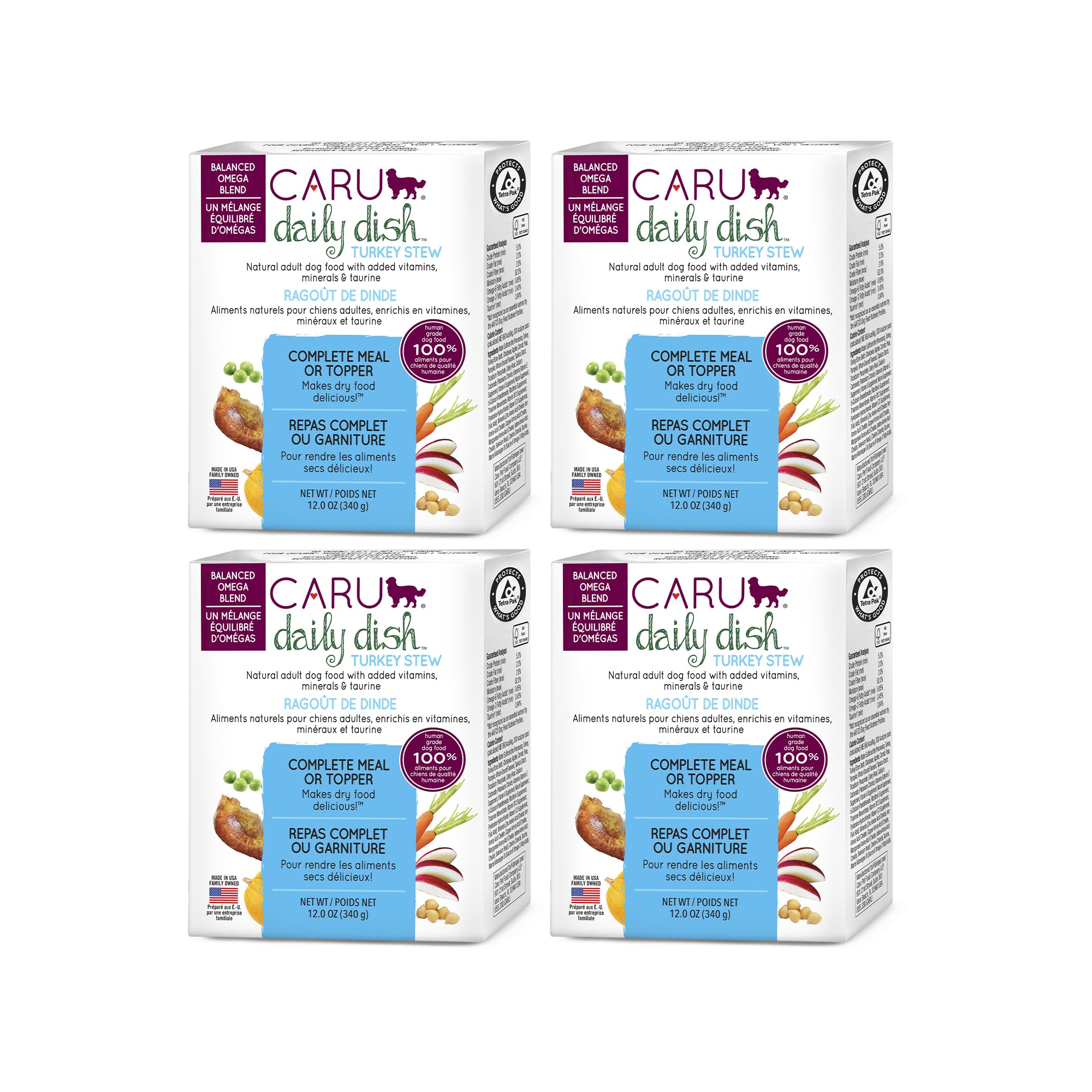 - Daily Dish Turkey Stew, Natural Adult Wet Dog Food, with Added Vitamins & Minerals, Non-GMO Ingredients (12 oz) 4 Pack