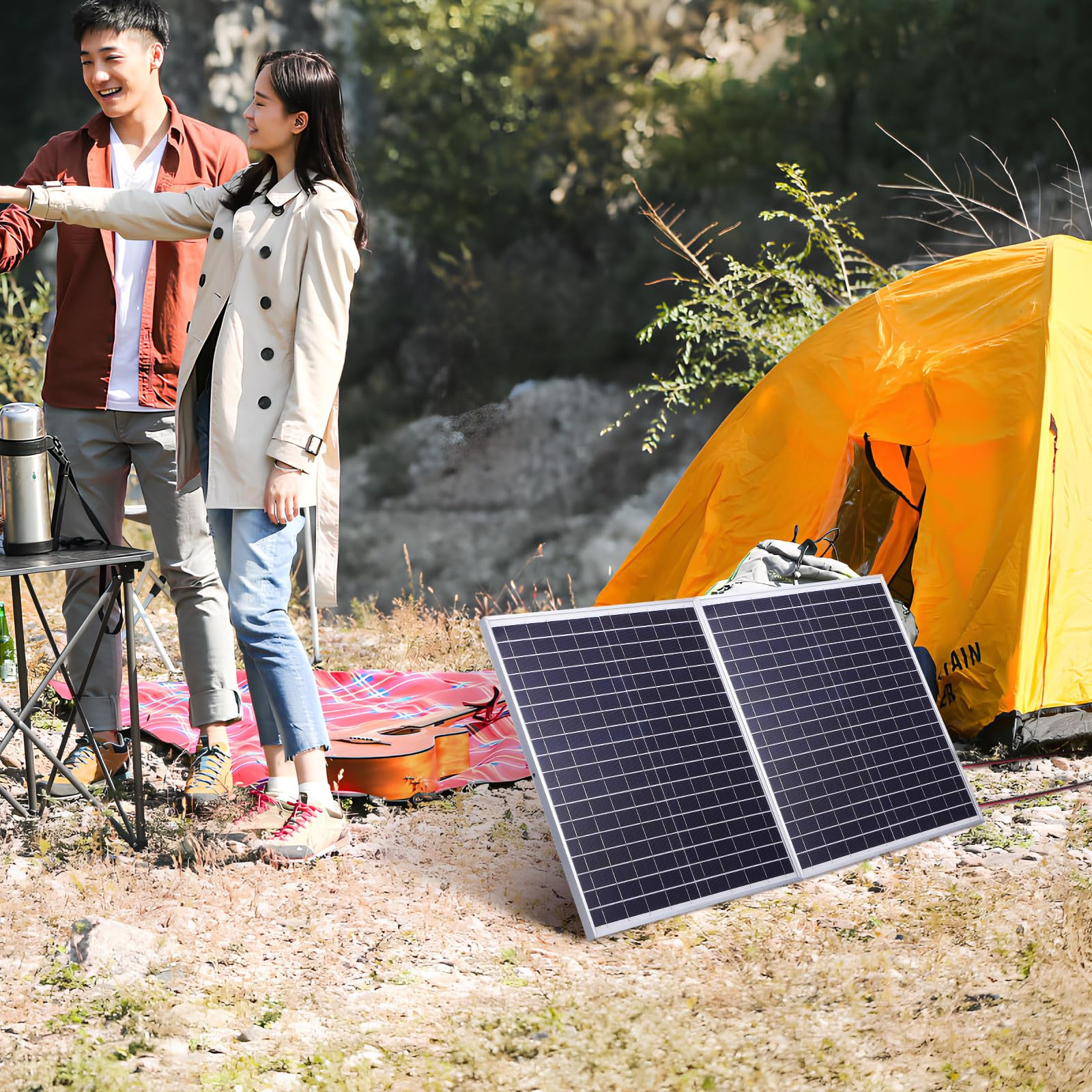 Pannello Solare Portatile 20w 18v Controller per Auto e Moto