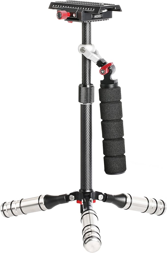 Amazon.com : Movo VS7 Handheld Carbon Fiber Adjustable Video Stabilizer ...
