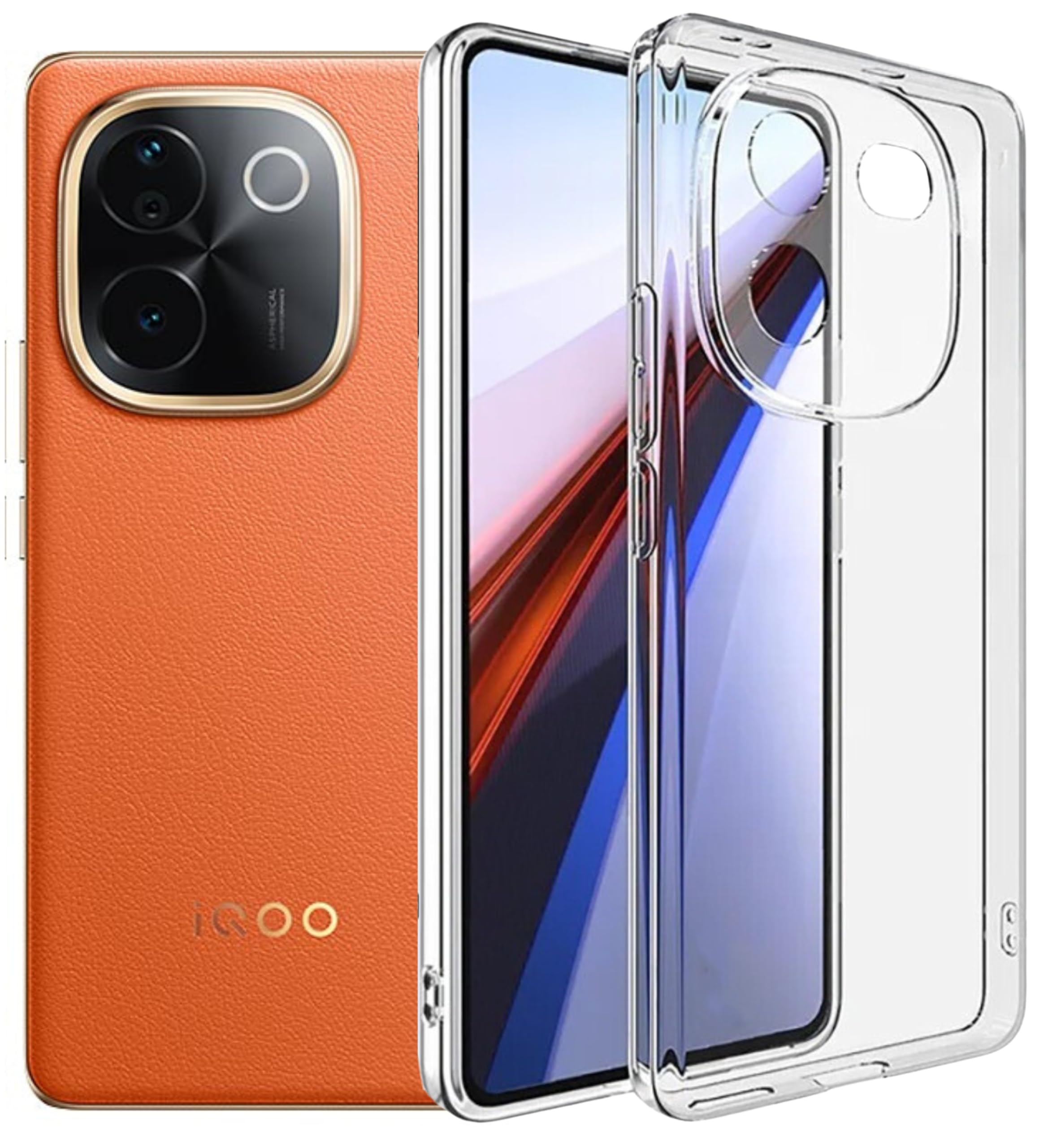 SPAZY CASE® iQOO Z9s Pro 5G / Vivo T3 Pro 5G Back Cover | Protective Soft Transparent Shockproof Hybrid Protection Back Case Cover for iQOO Z9s Pro 5G / Vivo T3 Pro 5G (B0DBL99Z7Y) Amazon Price History, Amazon Price Tracker