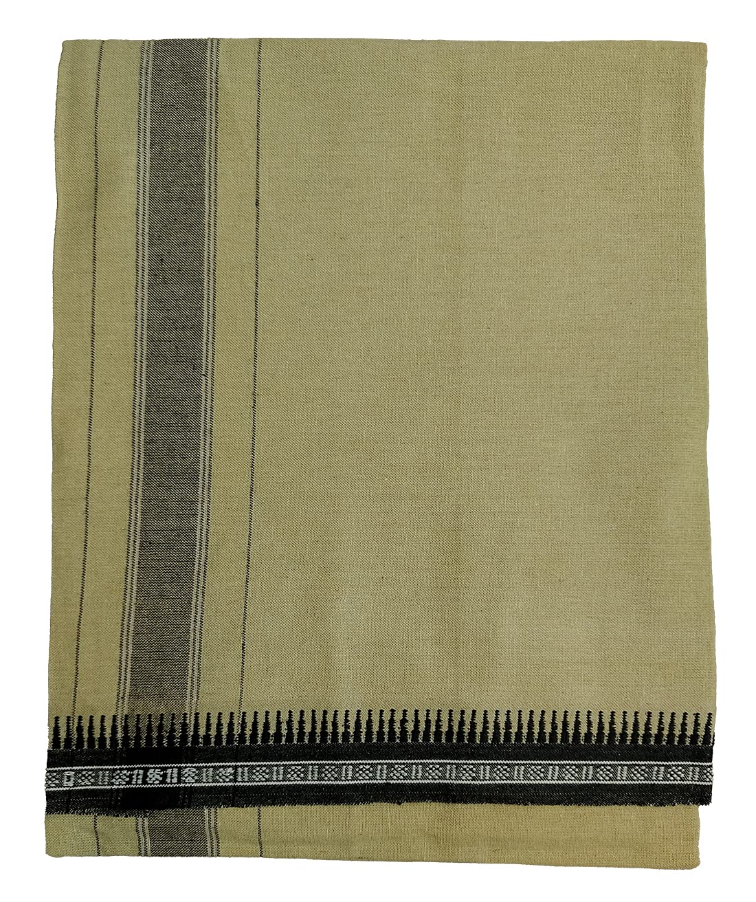 PRAKASAM COTTON Mens Cotton Single Colour Casual Style Thalapathi Border Dhoties For Mens/Fine Quality Single Dhoties For Men's