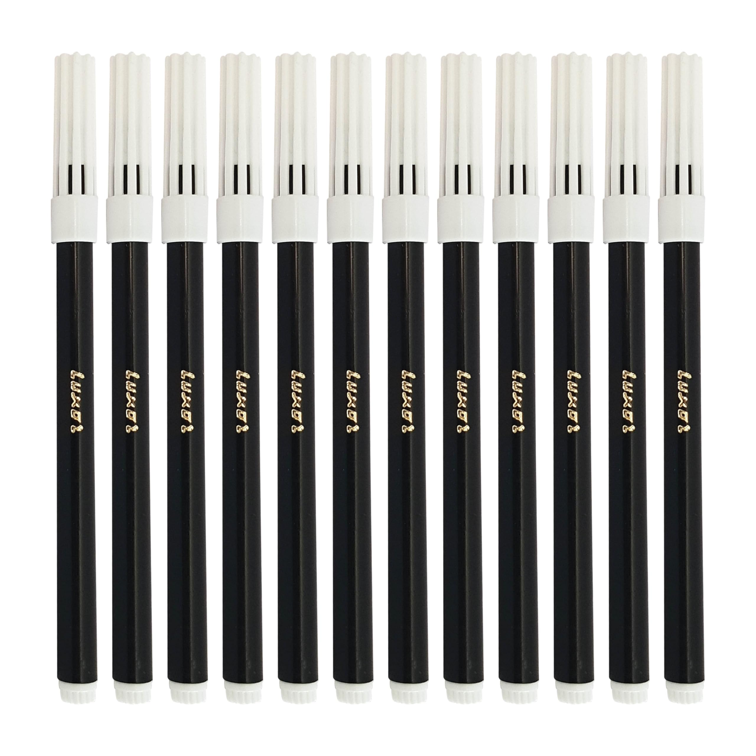 LUXSIN Single Colour Fineliner Pens, BLACK, Fine Point, Pack of 24, Smooth Precise n Detail Writing, Perfect for School Home Office Use, iZOFAX — image 1
