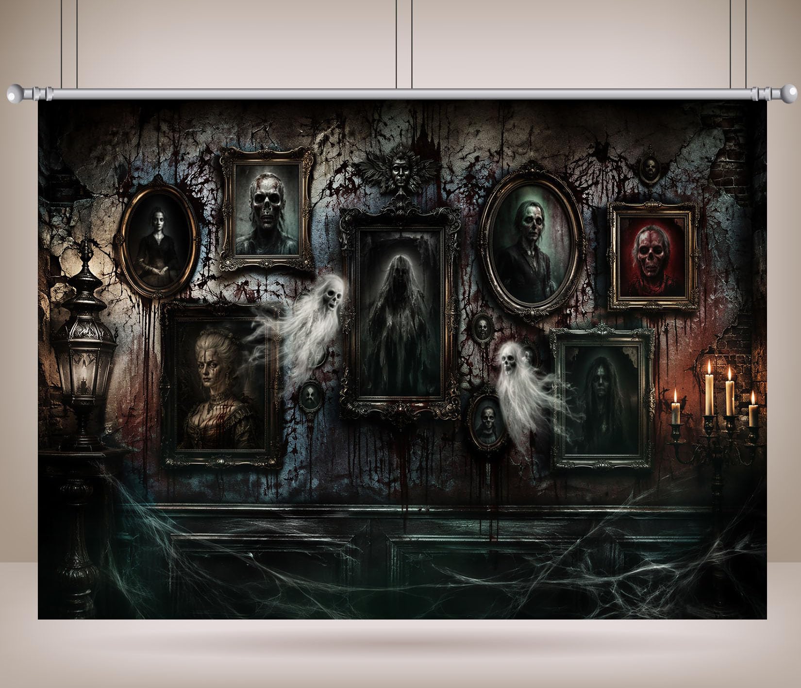 12x8FT (3.6x2.5m) Galleria Oscura Ritratti Sfondo Fotografico