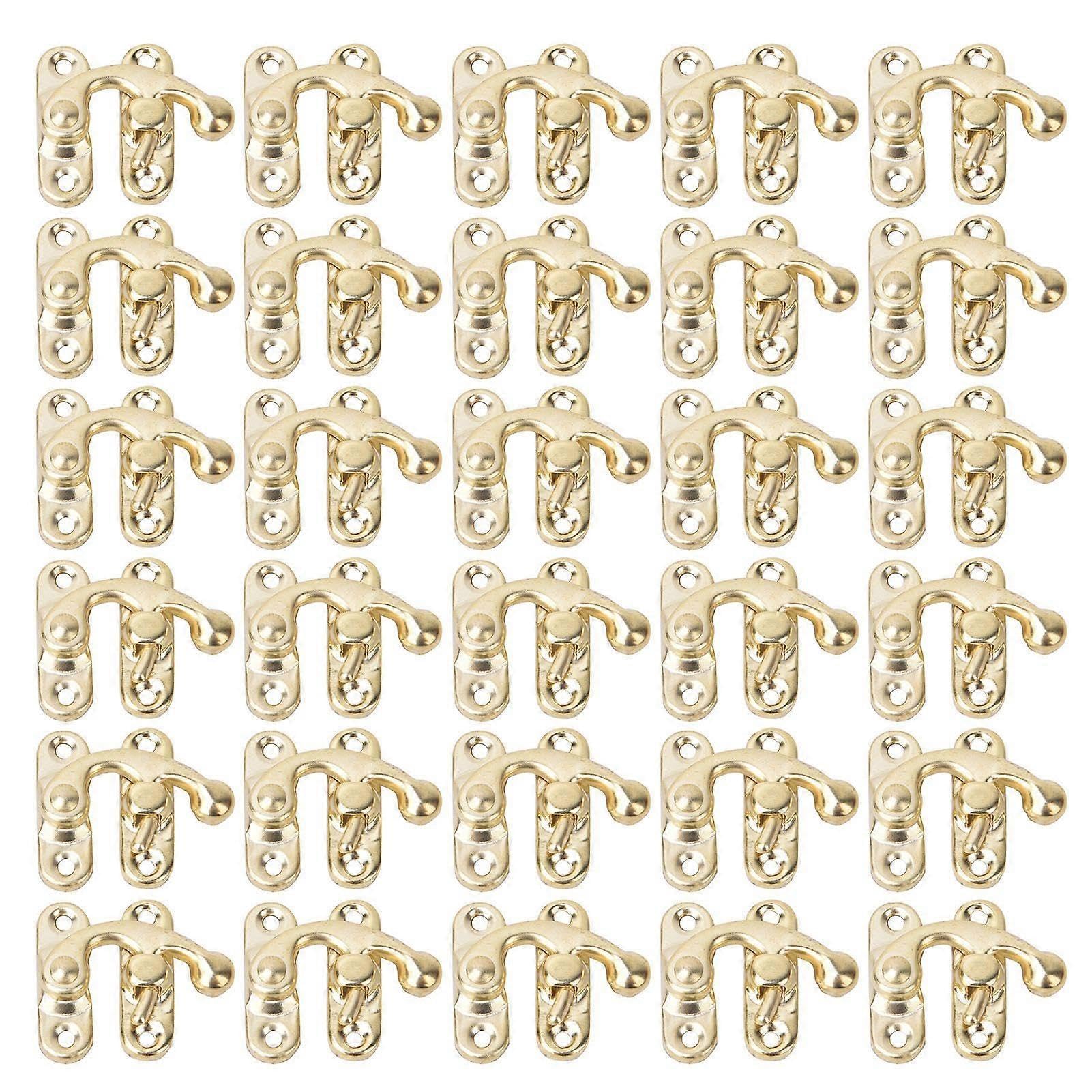 Joyhappst Image Color 2025 Latest Model 30 Pcs Hasp Hook Retro Style Iron Latch Hook Hasp For