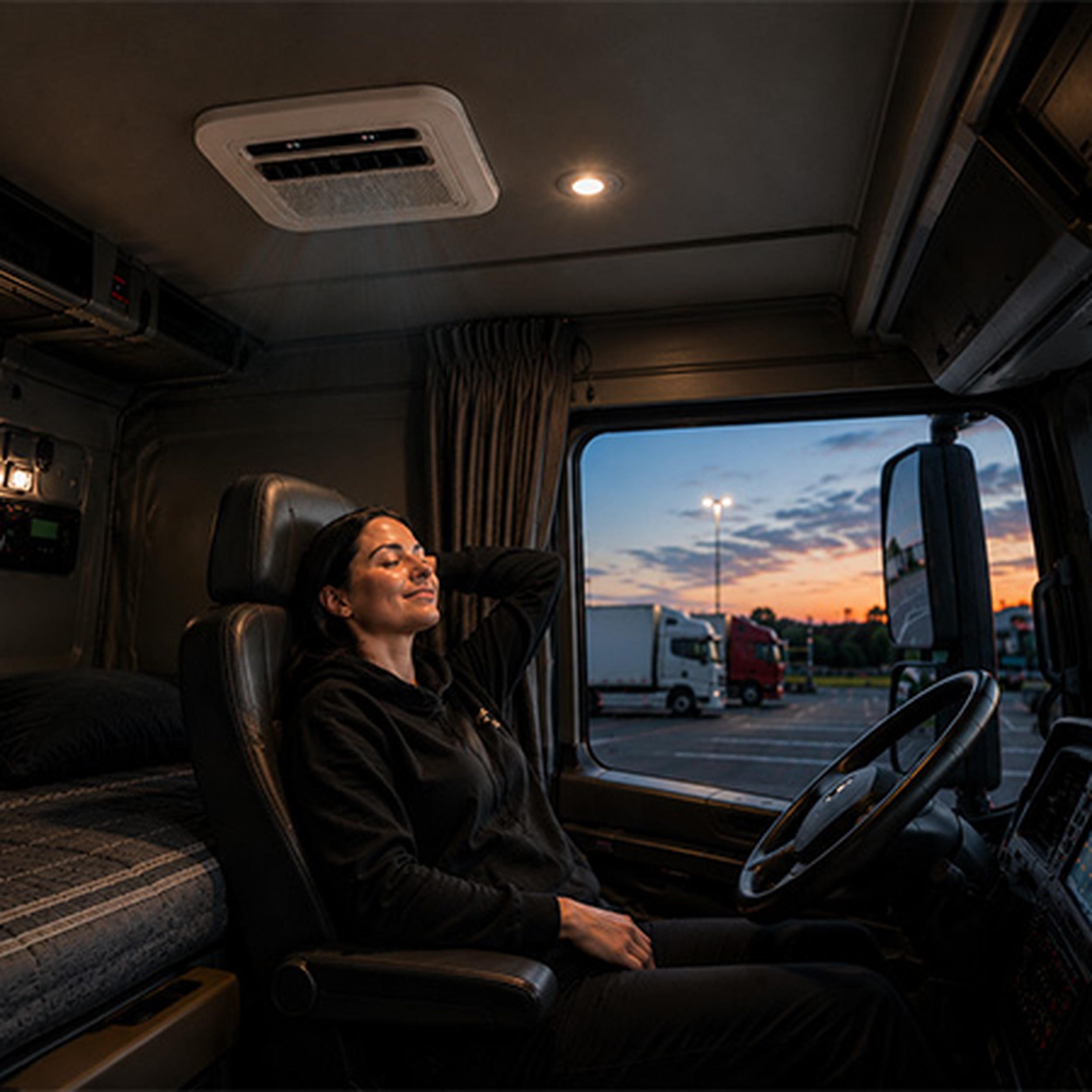 Condizionatore Camper 24V 1800W, Climatizzatore da Tetto Elettrico 750W, Aria Condizionata Camion Roulotte Trattore Escavatore, Raffreddamento Cabina con Telecomando, 60dB, 29kg Universale