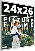Vista 133 de Poster Palooza Marco de fotos de madera de pino macizo blanco de 18 x 8 Acrílico UV, respaldo de tablero de espuma y accesorios para colgar