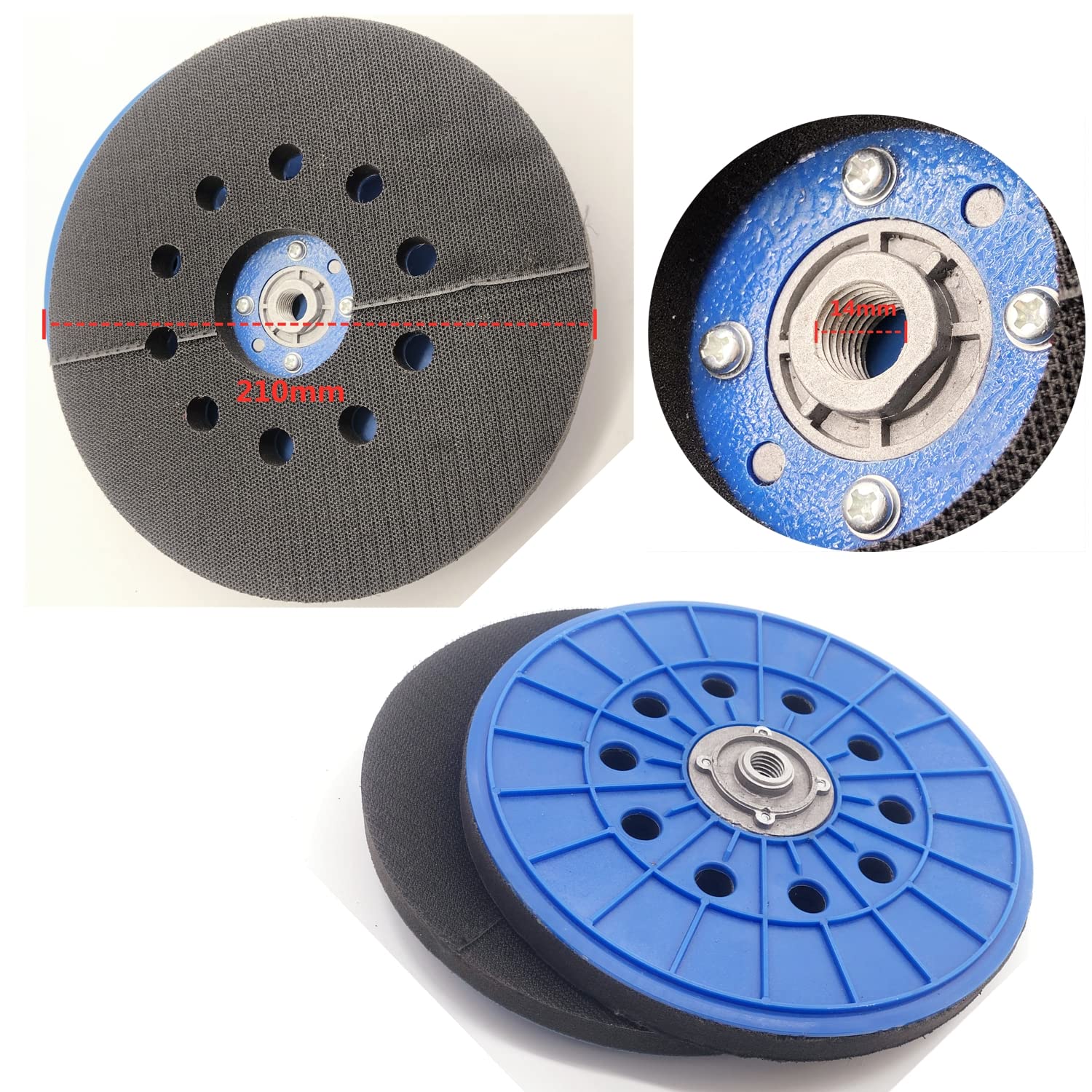 6" Piastra Di Levigatura In Vinile Per Levigatrice Ad Aria A - Foto 4