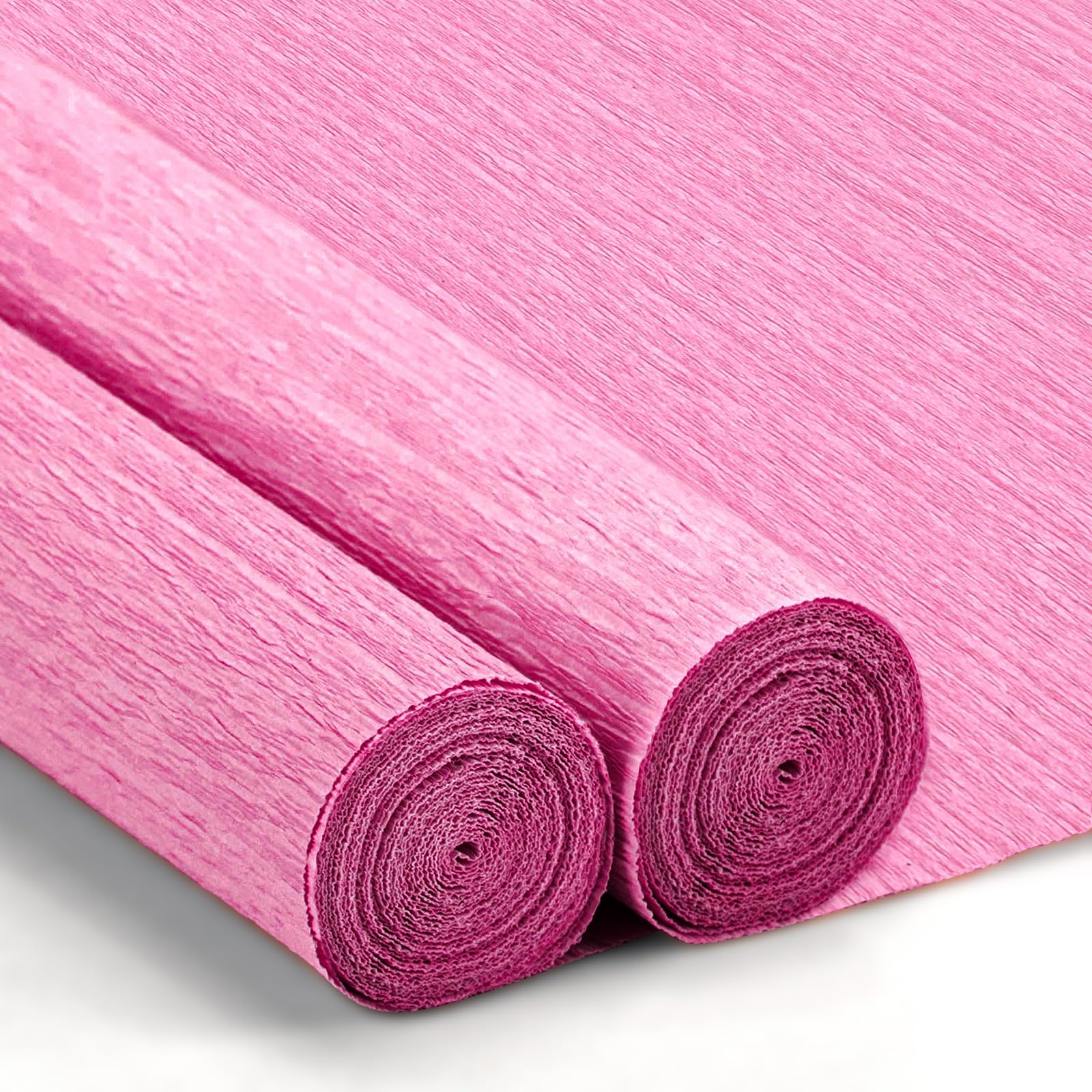 Crepe Paper Streamers 2 Rolls, 10 x 98Inch Crepe Paper Sheets for DIY Gift Colourful Paper Flower Wrapping Paper Crafts Birthday Wedding Holiday Party