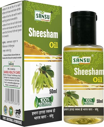 Sansu Sheesham Tail 100ML – Natural Ayurvedic Oil for Joint & Muscle Pain Relief | Reduces Swelling | Improves Flexibility...