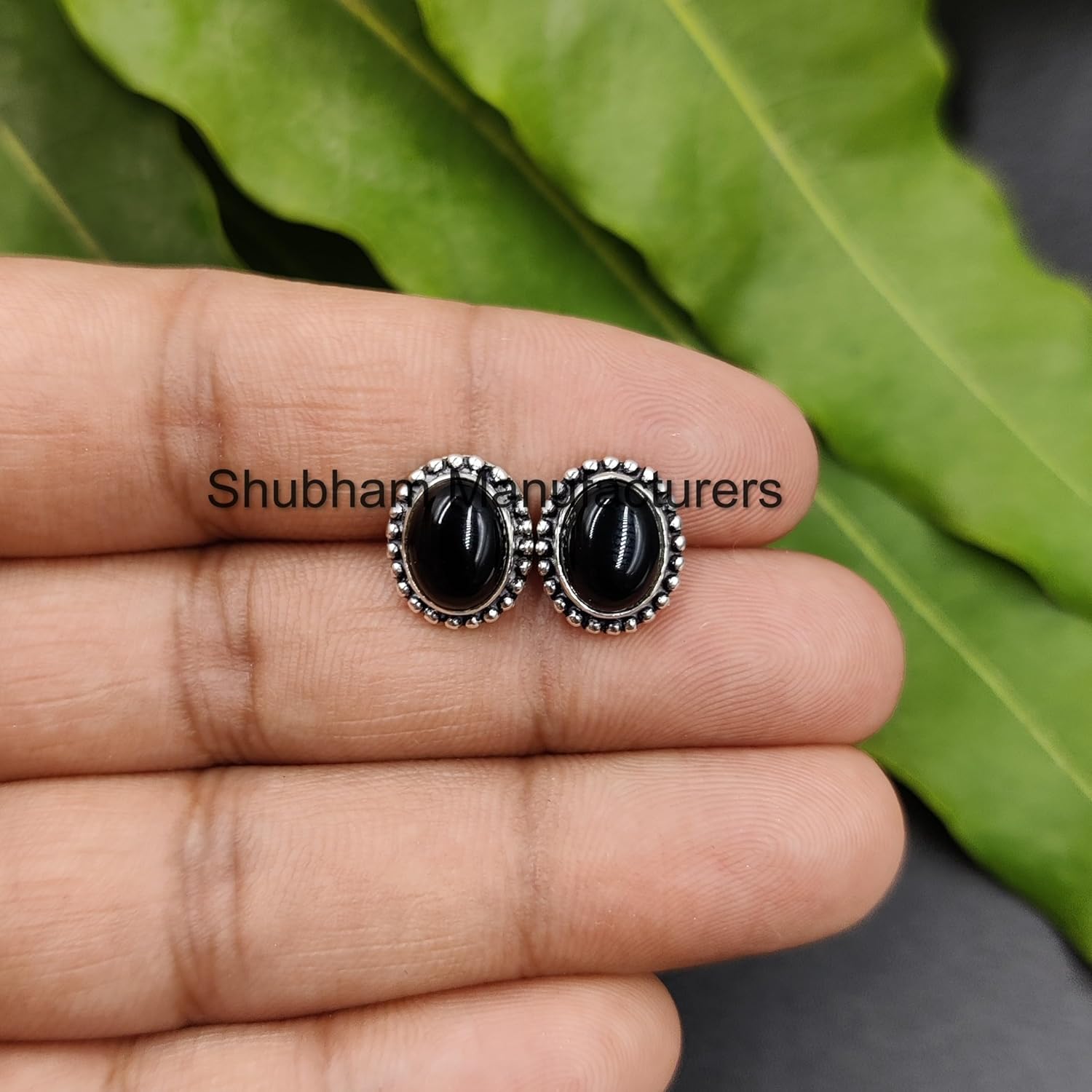 Natural Gemstone Stud Post Earrings 925 Sterling Silver Gemstone Earring 7x9 MM Oval Shape Birthstone Jewelry Gift For Girls Women