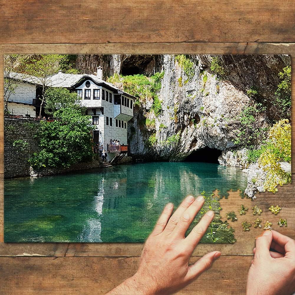 Bosnia Blagay Mostar Neretva Jigsaw Puzzle 1000 Piece Travel Souvenir Wooden