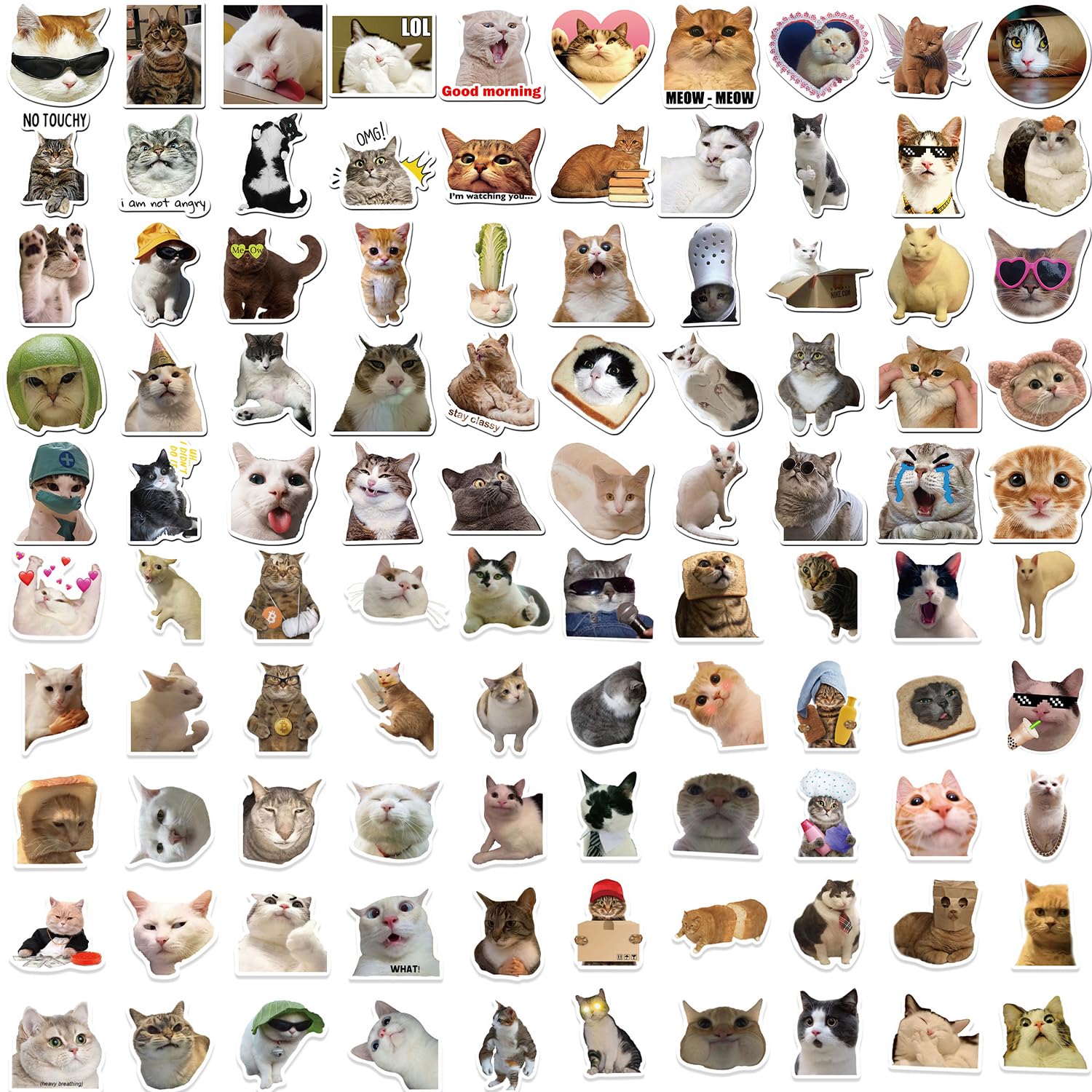 Adorabile pacchetto di adesivi per animali della squadra di animali domestici carini - Adesivi Kawaii per pecore, criceti, coniglietti, gatti | Stampe