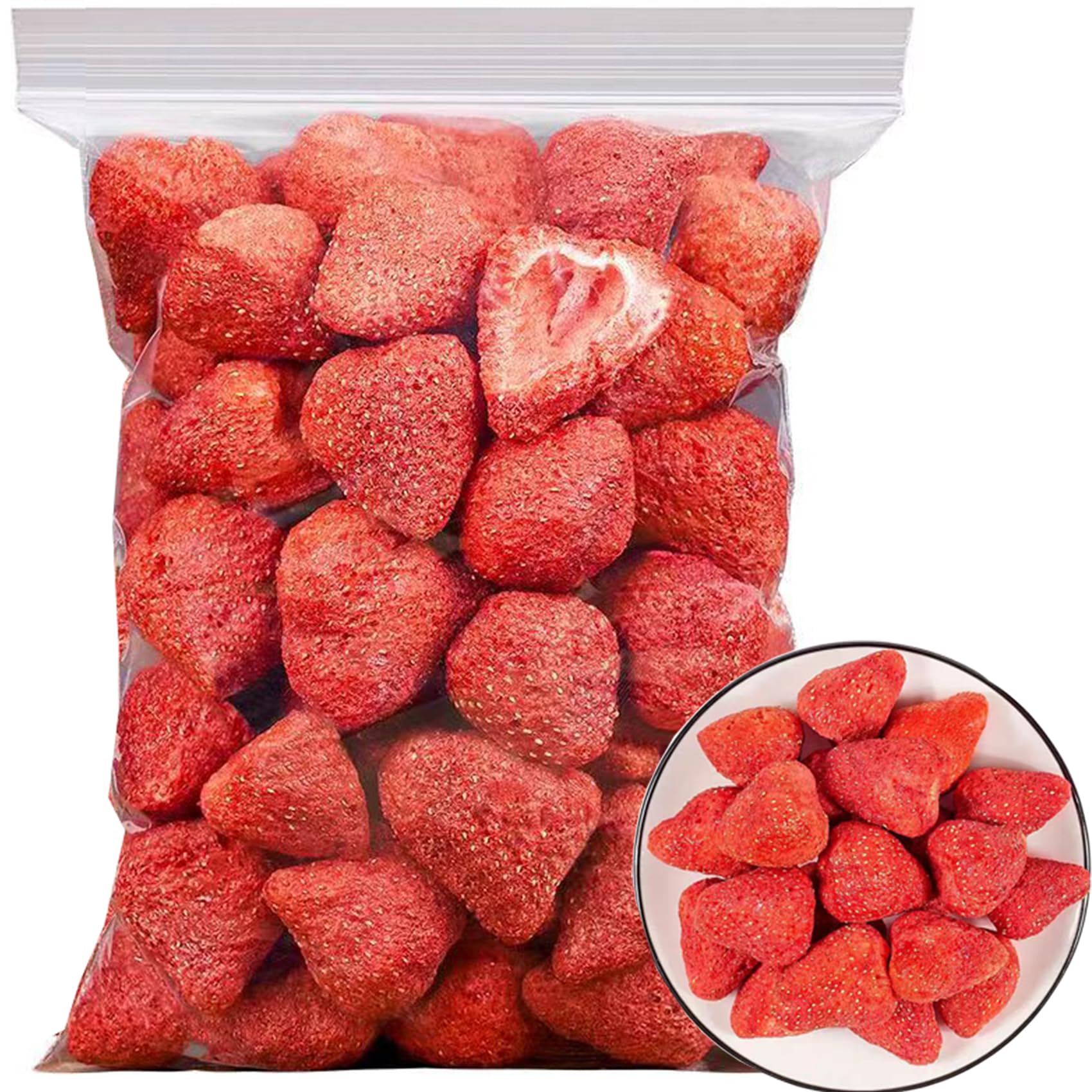 Dried Strawberries 5.29oz Strawberry Crisps Fruit Snacks Dried Fruit Crispy