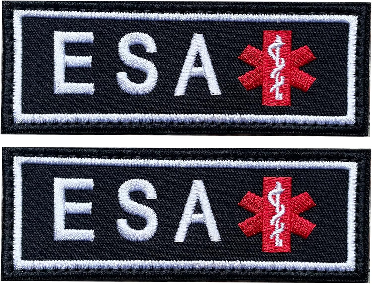 Emotional Support Dog Patch Set: Removable Tactical American Flag Patches