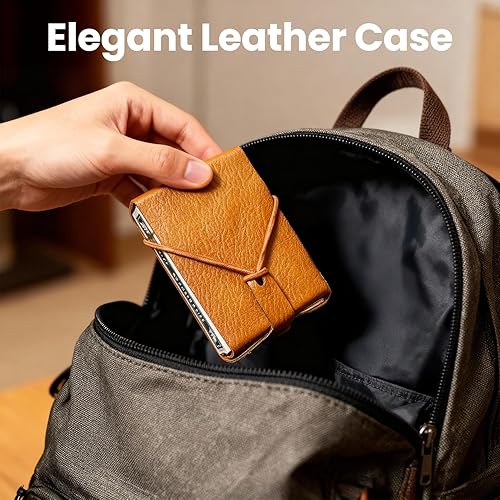 Miniatura 4 de Juego de mesa de viaje de cuna, juego de cuna plegable de cuero con 6 páginas y 1 carta, cuna portátil de viaje con área de almacenamiento de