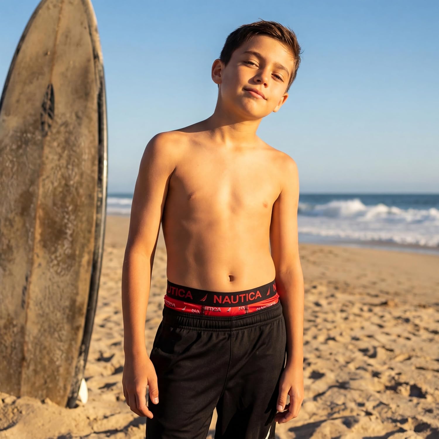 Nautica Boys Stretch Performance Boxer Briefs, 3/6 Pack - Breathable Underwear for Boys (6-18)