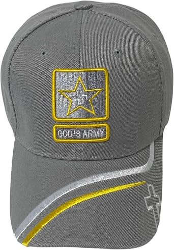 Gods Army Embroidered Baseball Cap Faith-Inspired Adjustable Dad Hat