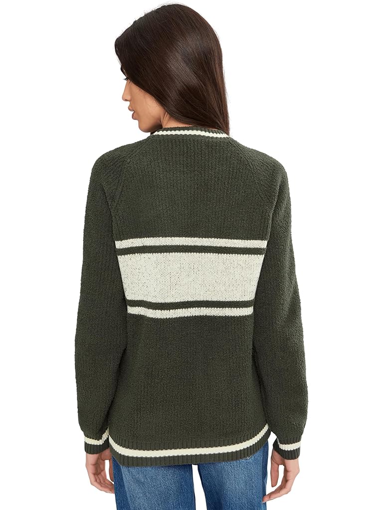 Olive Barefoot Dreams Cozychic &#174; Cotton Apres Pullover
