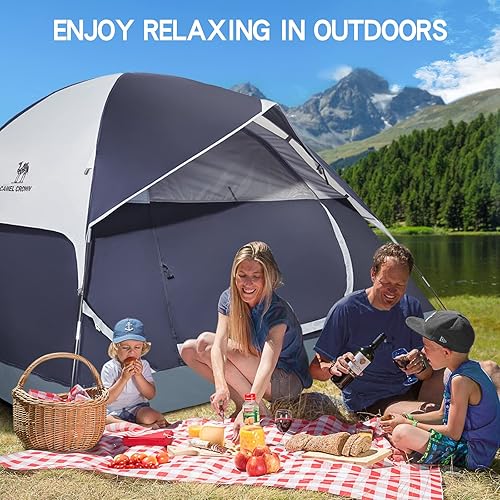 Miniatura 7 de CAMEL CROWN 46 Person Tent Waterproof Lightweight Portable Backpacking Tent for Outdoor Camping Hiking