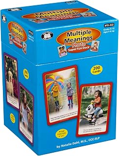 Super Duper Publications | Photo Multiple Meanings Super Fun Deck | Expand Vocabulary and Learn Definitions of English Words