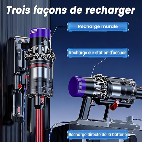 Batterie de Remplacement Compatible avec Dyson V12 Detect Series, Ecovoltix Batterie pour V12 SV20 SV26 SV30 SV34 SV35 SV46 Aspirateur (ne Convient Pas aux modèles V11 SV12) avec Filtre - 6