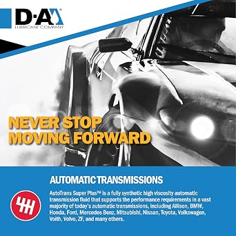 D-A LUBRICANT COMPANY 54566, Autotrans Super Plus Full Synthetic Automatic Transmission Fluid (ATF), 1 Quart (12 Pack)