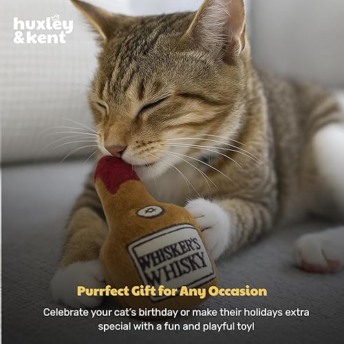 Miniatura 8 de Huxley & Kent Juguete de peluche para gatos  Juguete interactivo de hierba gatera para gatos y gatitos  Juguete suave para gatitos con arrugas y