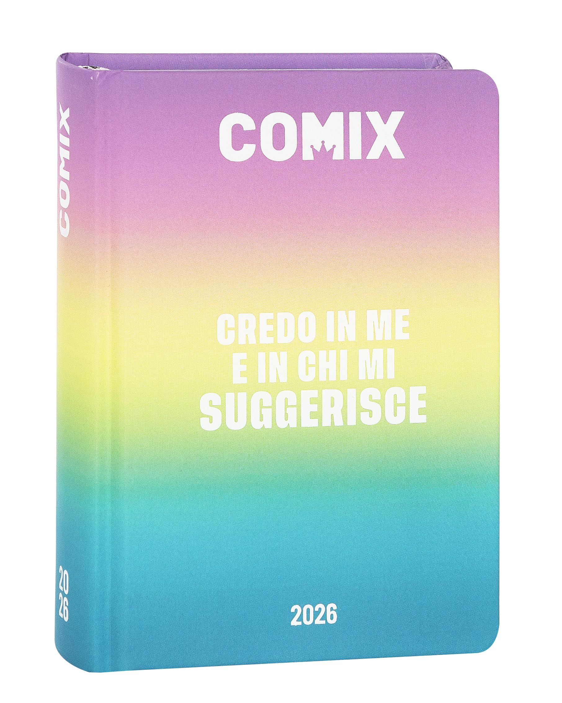 Comix - 16 Month Daily Diary, School Diary 2025-2026, with Hardcover, Ideal for Middle and High School, 13 x 17.8 h cm, Sunrise