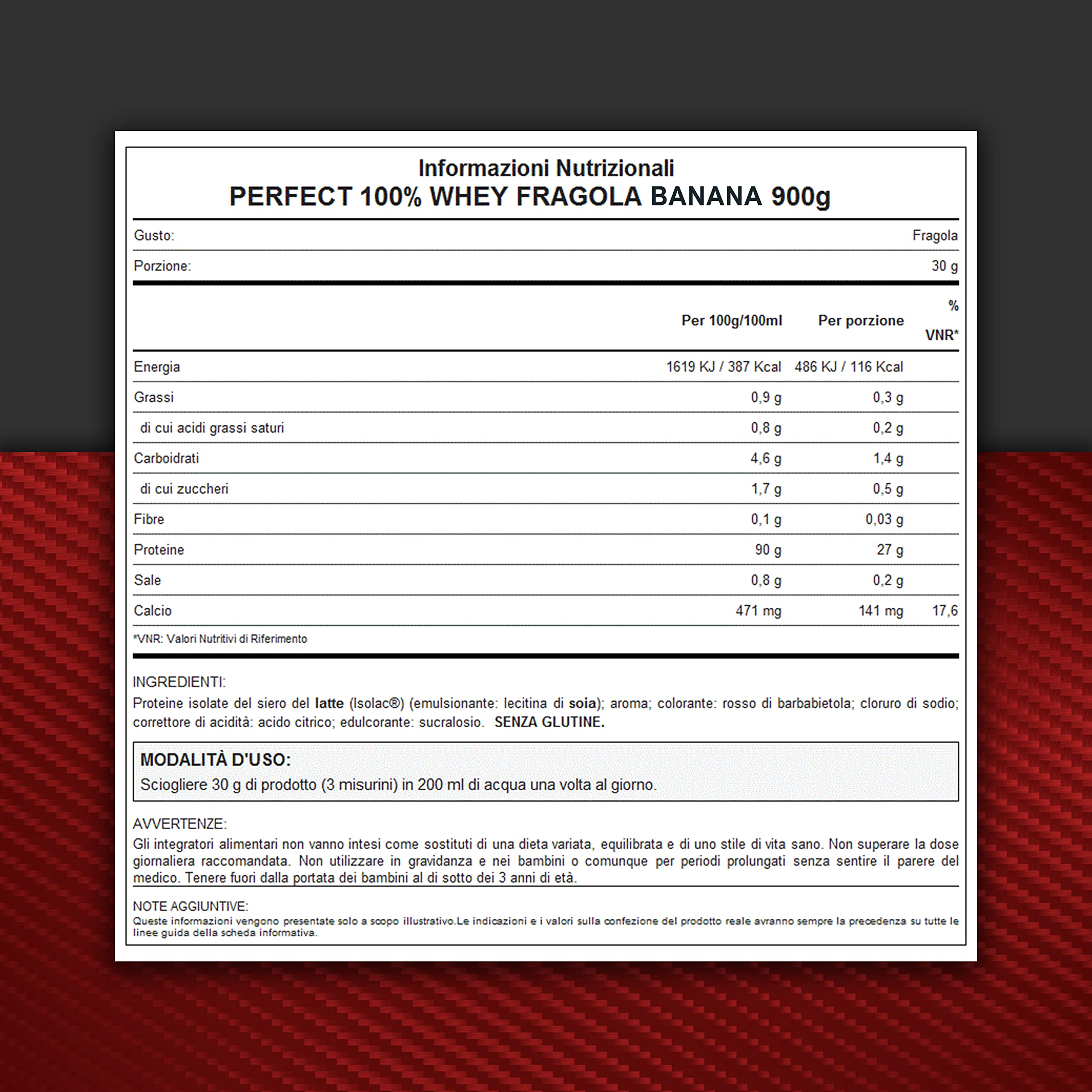 WHY SPORT PERFECT 100% WHEY - Whey Protein - Isoliertes Protein - Proteinpulver mit essentiellen Aminosäuren für Muskelmasse - Erdbeere Banane Geschmack - 900 gr