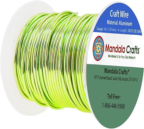 Miniatura 69 de Mandala Crafts - Alambre de aluminio anodizado de calibre 22 para hacer joyas - 121.92 m de alambre flexible de color en tonos pastel - Flexible