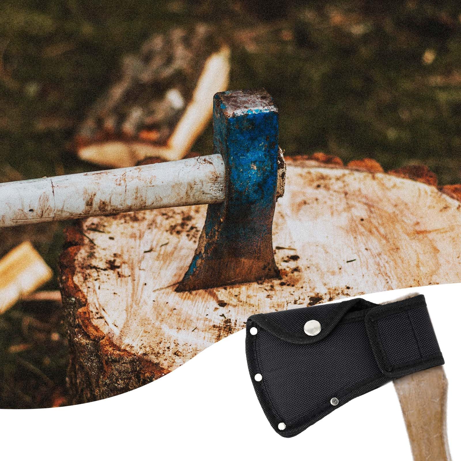 Beilscheide, Axtkopfhülle Axt Hülle Doppelter Schnappschuss Beilschutz Axtschutzhülle Campingaxtklingenabdeckung Campingaxtscheide Passend für 1,25Lb Axtbeilschutz für Outdoor Wanderungen