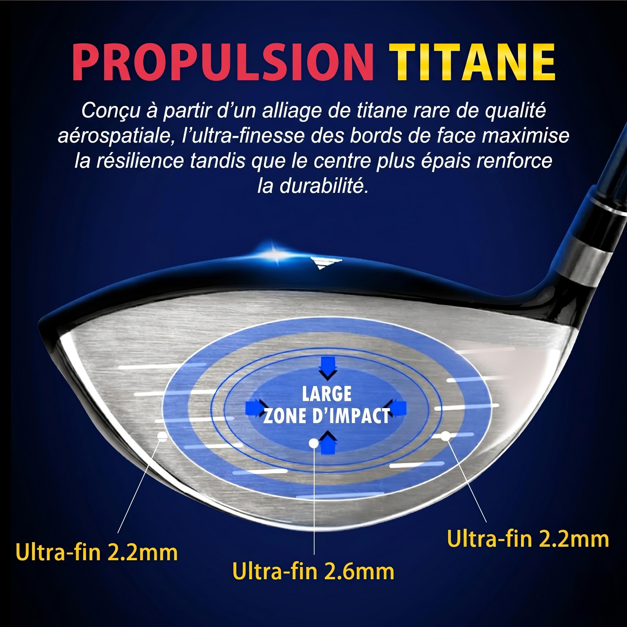 PGM Lot de 18 clubs de golf pour homme - 12 pièces - Titane #1 Driver, hybride à tirage biaisé, fers à haute résistance, putter indulgent, sac de support avec 5 couvre-têtes