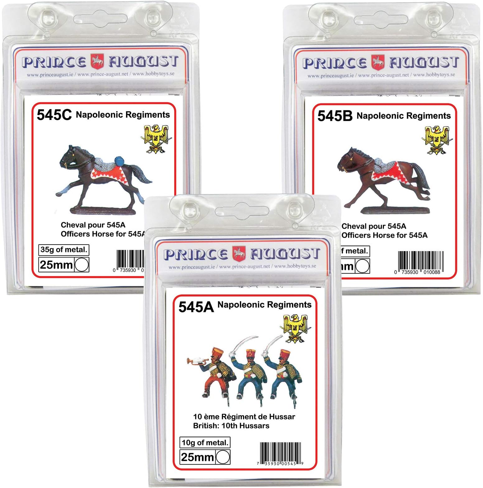 Prince AugustHobby Casting Moulds - British 10th Hussars 3 Pack PA545