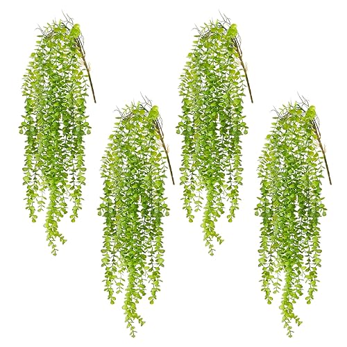 dallisten 4 Pack Fake Hanging Plants, 38" Artificial Hanging Eucalyptus