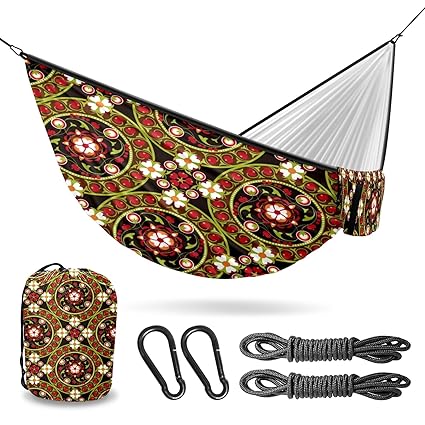 Camping Double Hammock Discover Relaxation with Our Spacious Tree Hammock Essential Outdoor and Camping Gear for Blissful Lounge and Swing Comfort Bohemia Perfect for Nature Lovers