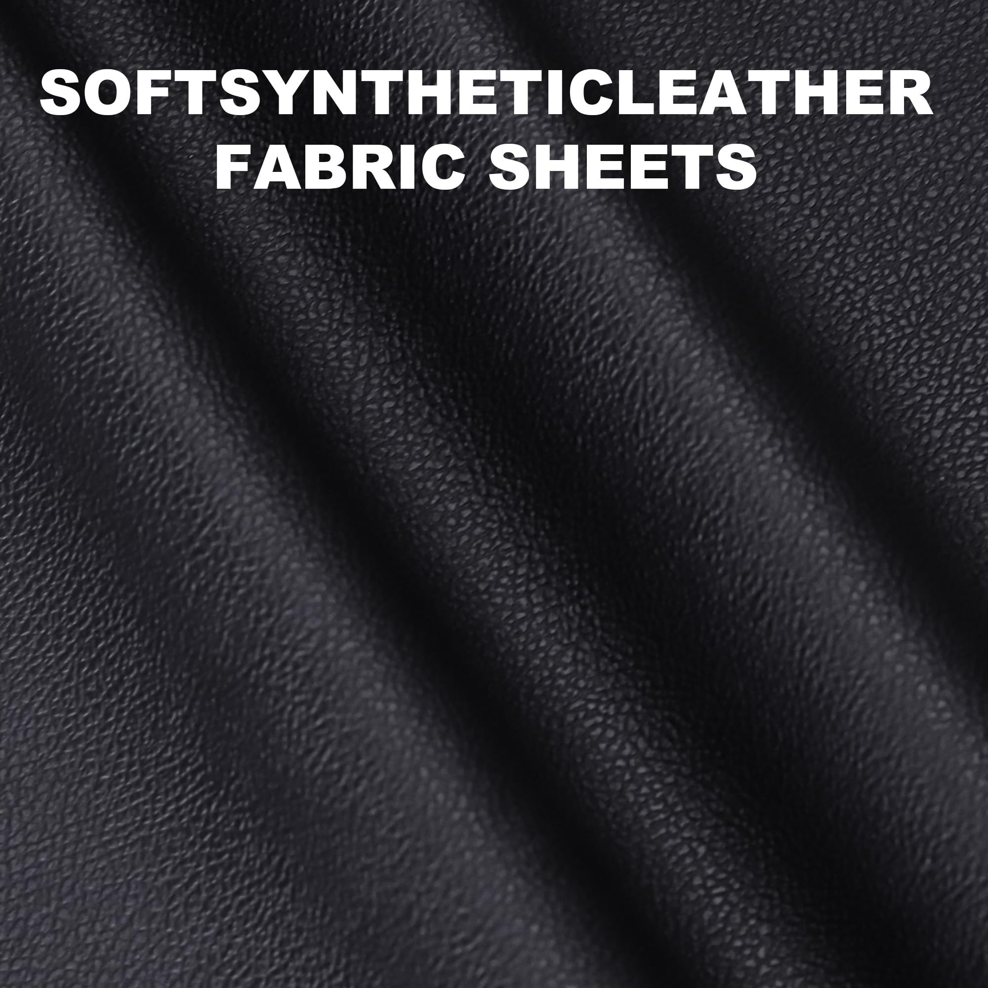 Rovang Faux Leather, Marine Vinyl PVC Leather for DIY Upholstery, Sofa Car Boat Seat Repair, Waterproof & Easy to Clean, Black (1 FT 55x12 Inch) — view 6