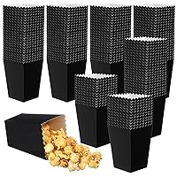 Vista 9 de Meanplan Cajas de palomitas de maíz, mini contenedor de cartón para palomitas de maíz, contenedor de cartón para aperitivos, bolsas desechables