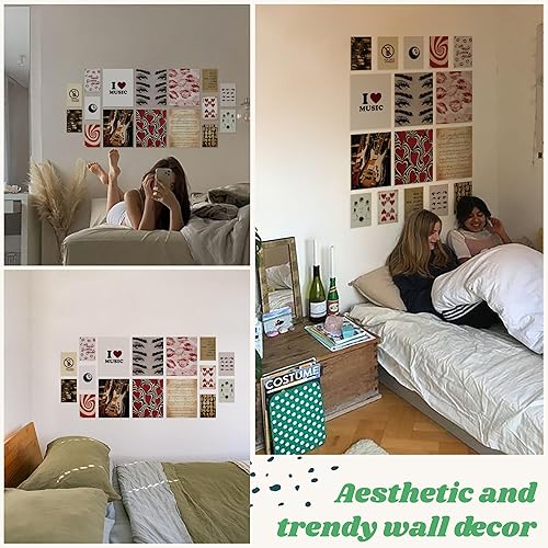 Miniatura 3 de 97 Decor - Decoración de habitación de chica del centro - Decoración estética de habitación Y2K de los 2000s, mini carteles de chica del centro para