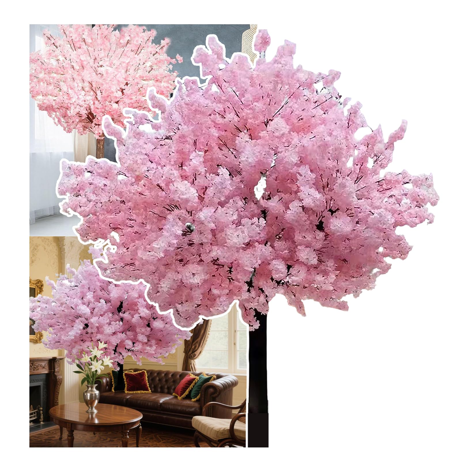 Plante décorative artificielle sans arrosage grand arbre fleuri