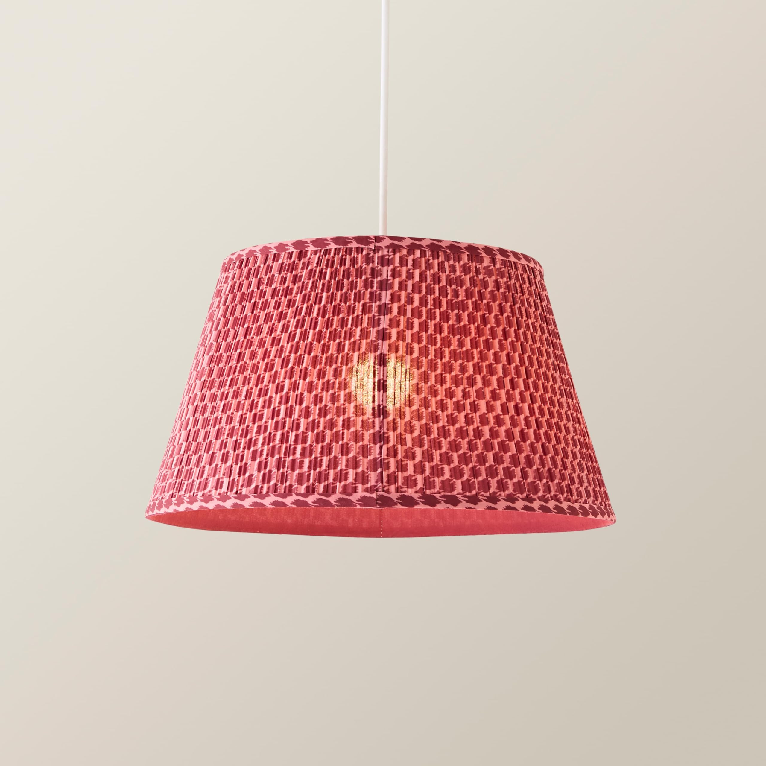 ValueLights | Malina Double Pink Large Pleated Tapered Easy Fit Lamp Shade (D) 45cm and Bulb | Lamp Shades, Home Décor & Improvement Essential